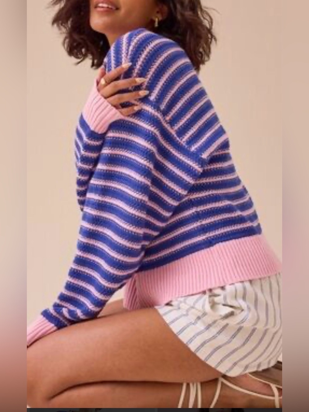 Altar'd State striped knit sweater
